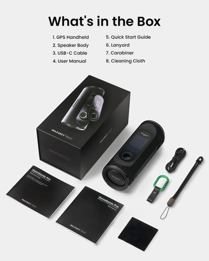 MILESEEY GeneSonic Pro Detachable Golf GPS Speaker